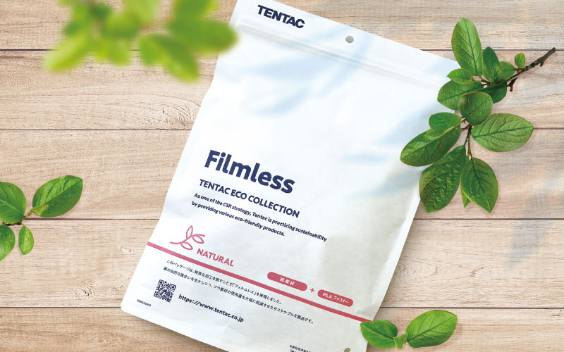 テンタックの新商品「Filmless」に関する記事が掲載されました。（繊研新聞2024年11月26日付13面）